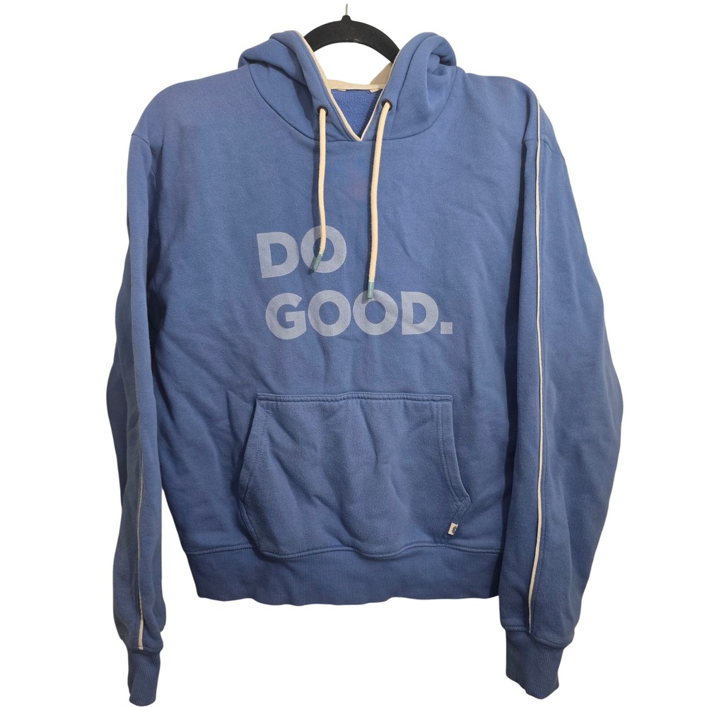 Cotopaxi Do Good Hoodie Blue Organic Cotton Fleece Sweatshirt S22474W271 Mens S